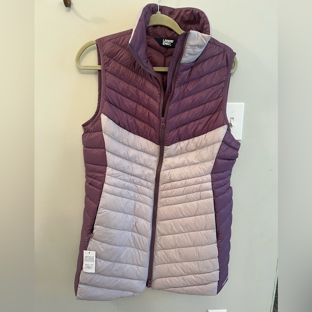 Lands End Two-toned packable Vest